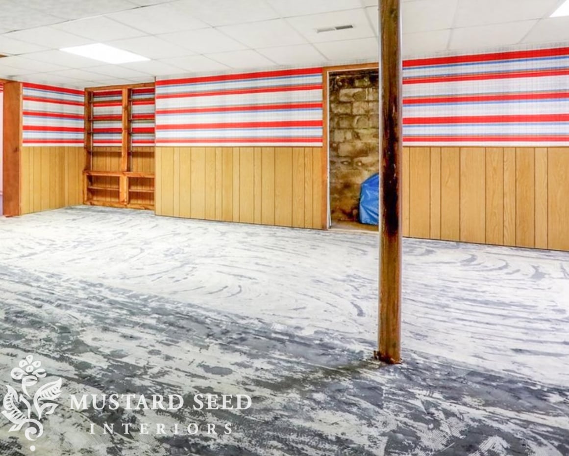 1970 home renovation | basement | miss mustard seed